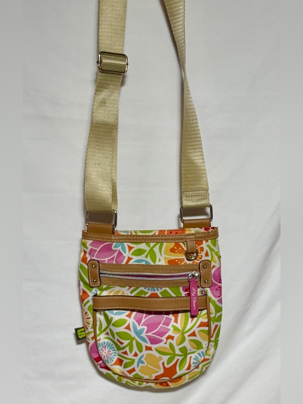 Lily Bloom Cross Body Bag Small Lightweight Floral Pattern